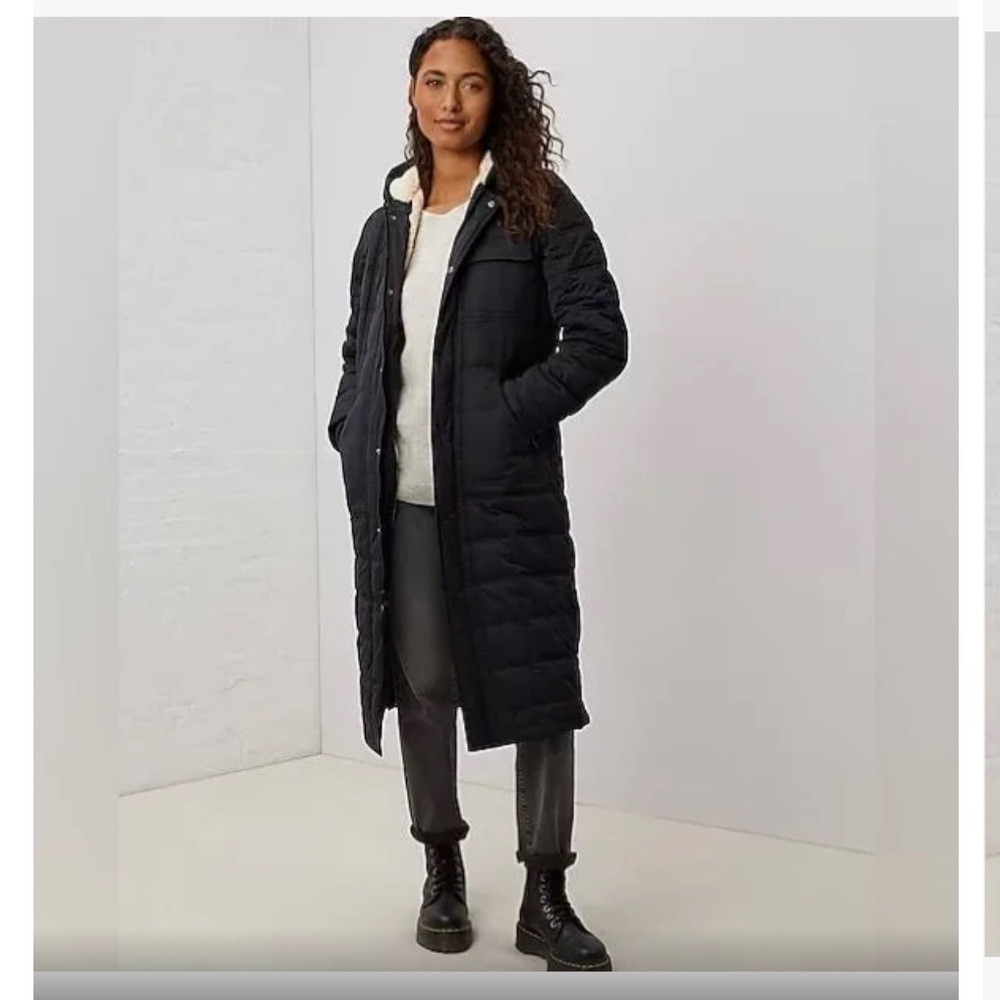 Upwest Black Stadium Convertible Puffer Coat